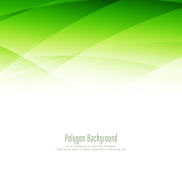 Fondo elegante del diseño del polígono verde elegante abstracto