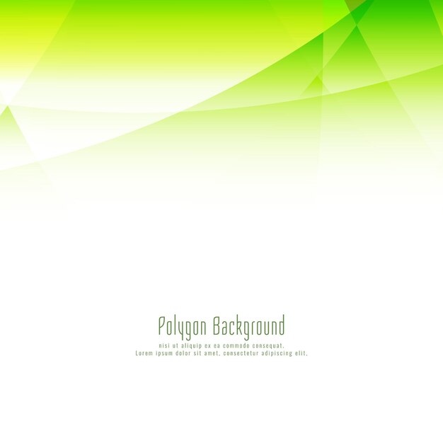 Fondo elegante del diseño del polígono verde elegante abstracto