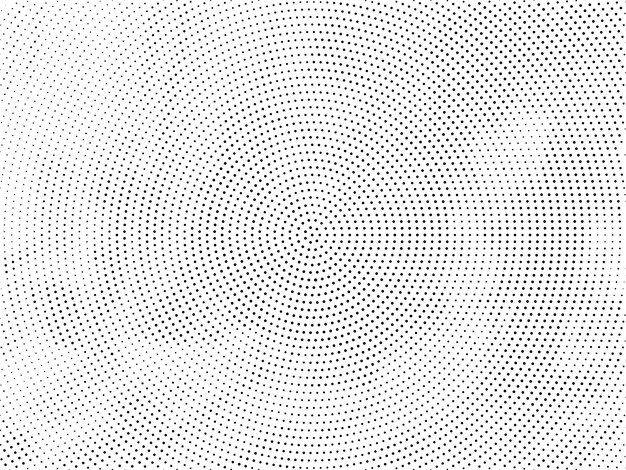 Fondo elegante de diseño de semitono circular moderno