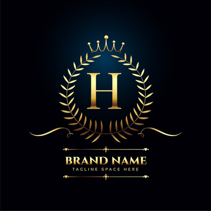 Vector gratuito fondo elegante y elegante con el logotipo de la letra h para marcas corporativas