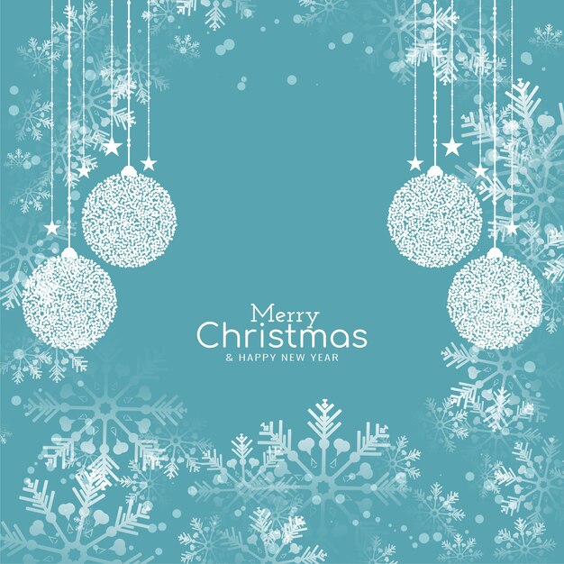 Fondo elegante festival de feliz Navidad de color plano suave