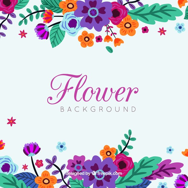 Fondo elegante de flores