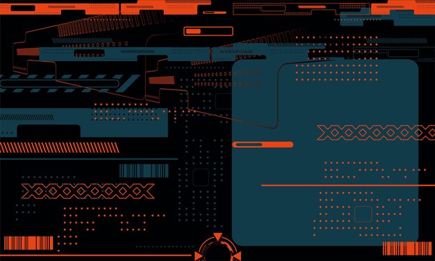 Fondo elegante de forma abstracta cyberpunk