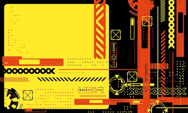 Fondo elegante de forma abstracta cyberpunk