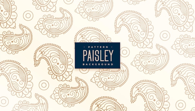 Fondo elegante hermoso patrón de paisley