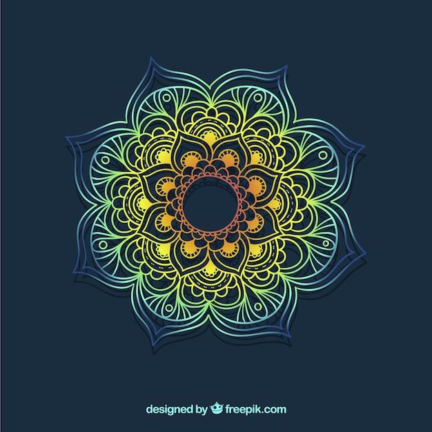 Vector gratuito fondo elegante de mandala