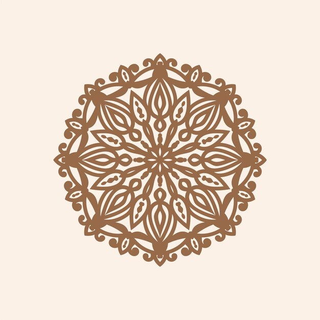 Fondo de elemento decorativo de diseño de mandala elegante étnico