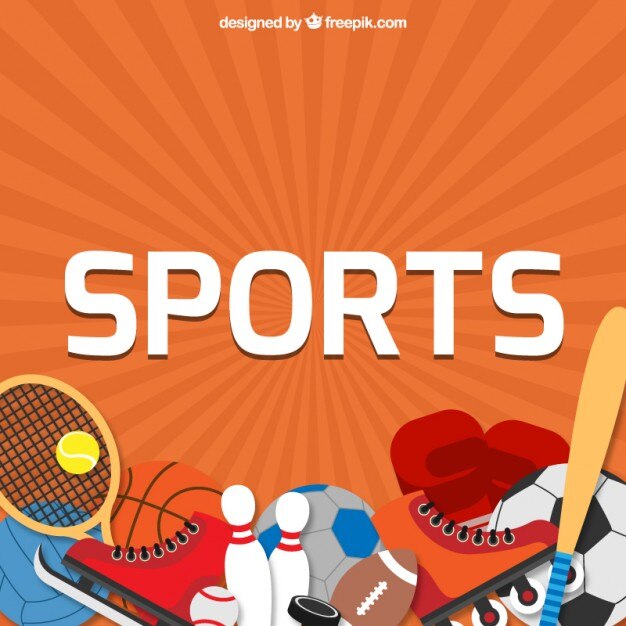 Fondo de elementos de deporte