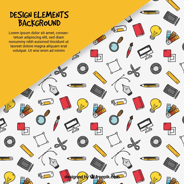 Vector gratuito fondo de elementos de diseño