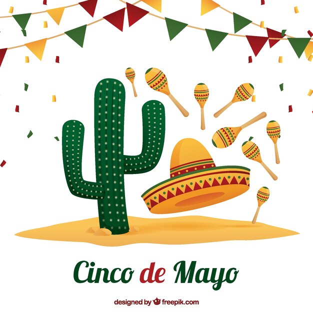Fondo de elementos mexicanos tradicionales 
