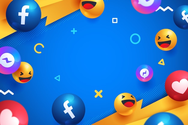 Vector gratuito fondo de elementos de redes sociales realistas