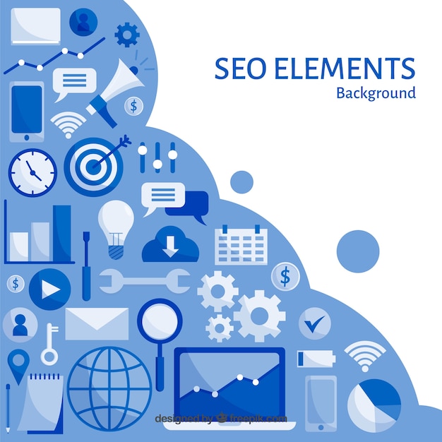 Fondo de elementos de seo