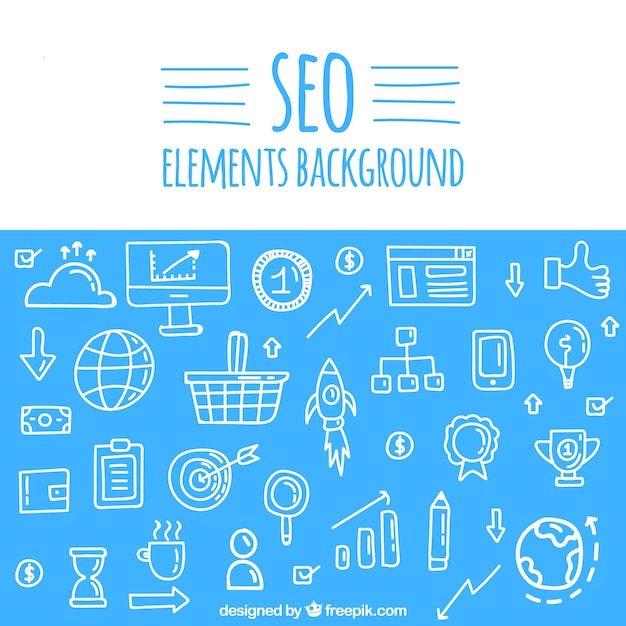Fondo de elementos de seo