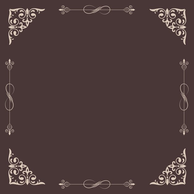 Fondo enmarcado ornamental vintage