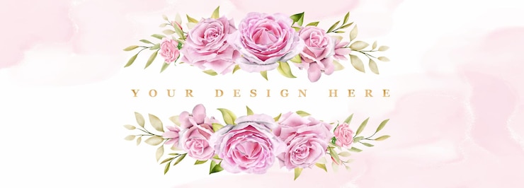 Vector gratuito fondo enmarcado de rosas de acuarela