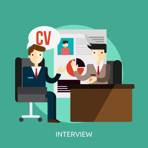 Vector gratuito fondo de entrevista de trabajo