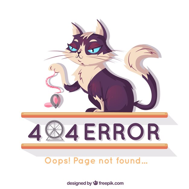 Fondo de error 404 con gato 