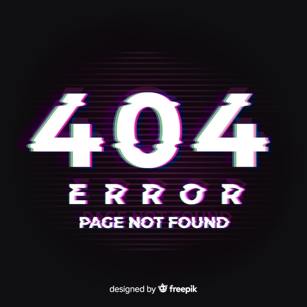 Vector gratuito fondo de error 404