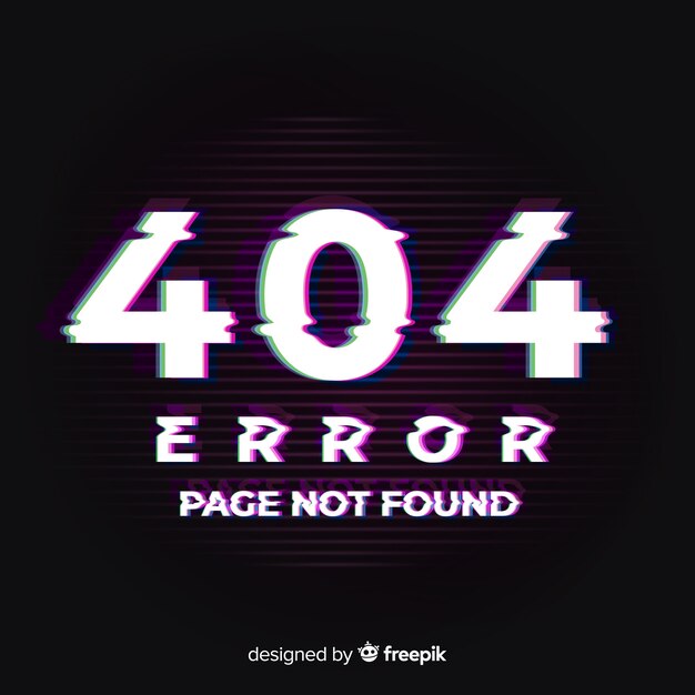 Fondo de error 404