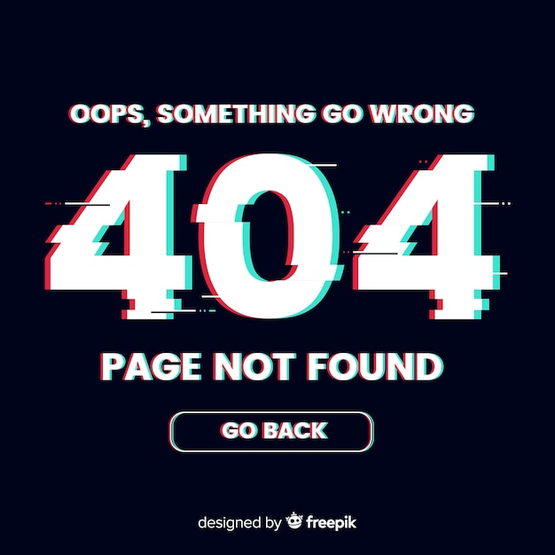 Fondo de error 404
