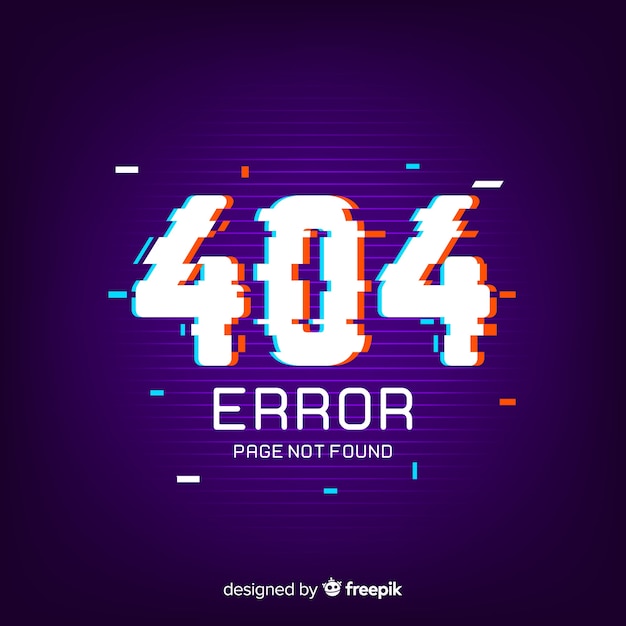 Fondo con error de página
