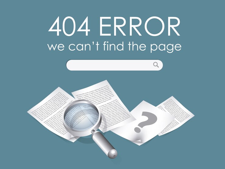 Vector gratuito fondo con error de página