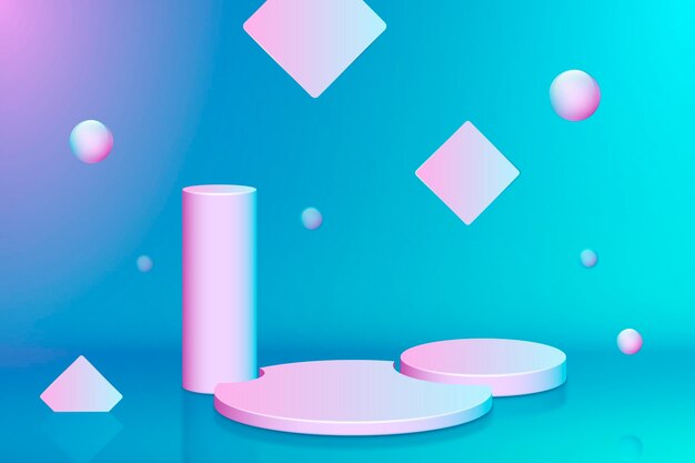 Fondo de escena 3d realista