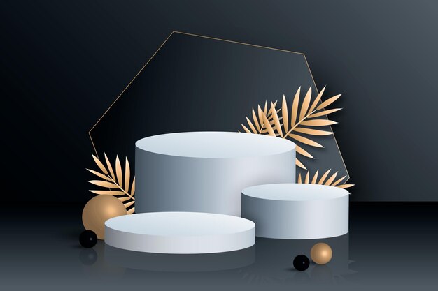 Fondo de escena abstracta 3d