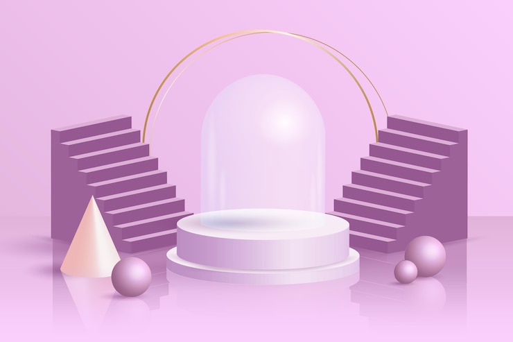 Vector gratuito fondo de escena abstracta 3d
