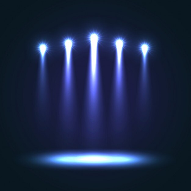 Fondo de escenario azul