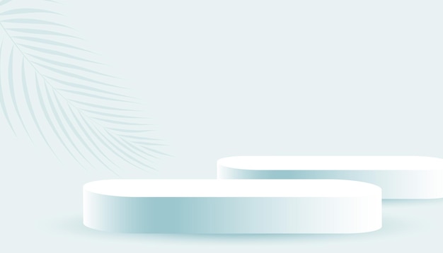 fondo de escenario moderno de pedestal vacío en 3D para la vitrina de objetos
