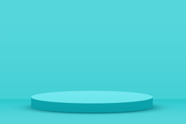 fondo de escenario redondo realista para la promoción o creación del estudio