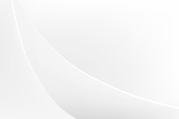 Fondo de escritorio mínimo, vector de diseño abstracto blanco