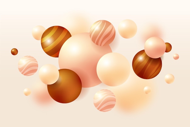 Fondo de las esferas abstractas