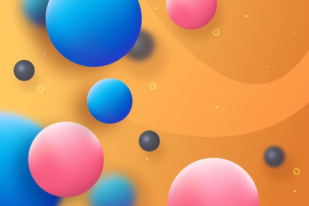 Fondo de esferas abstractas