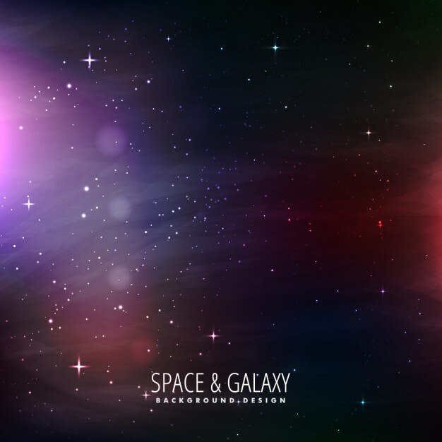 Fondo de espacio y galaxia