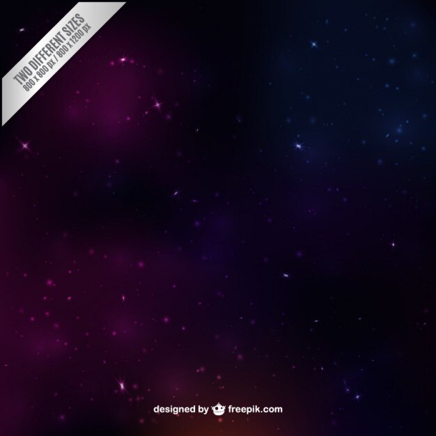 Fondo de espacio en tonos morados y rosas
