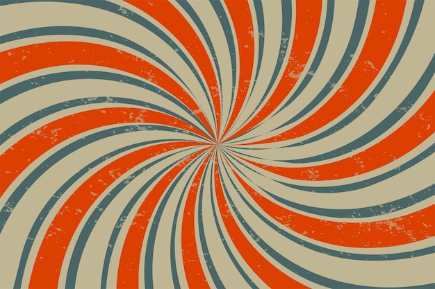 El fondo en espiral grunge retro
