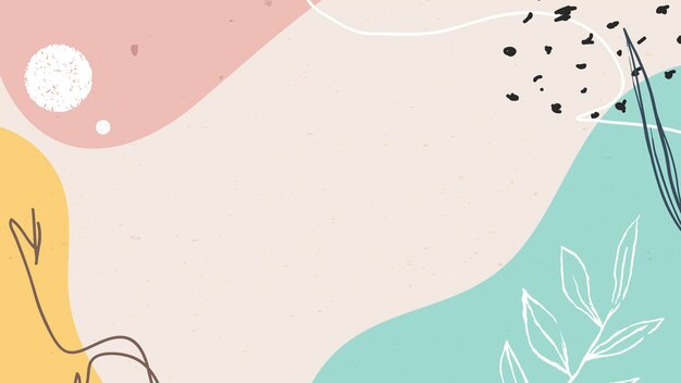 Fondo estampado abstracto pastel Memphis