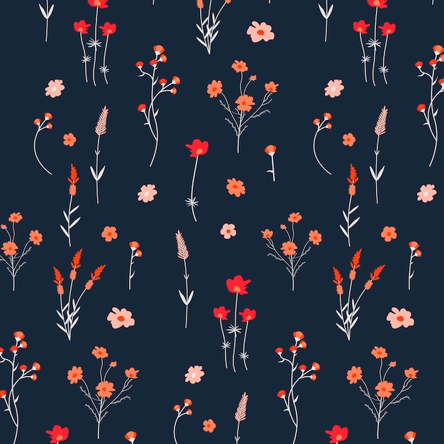 Fondo estampado floral