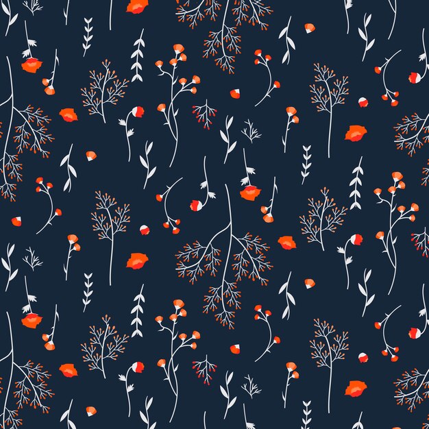 Fondo estampado floral