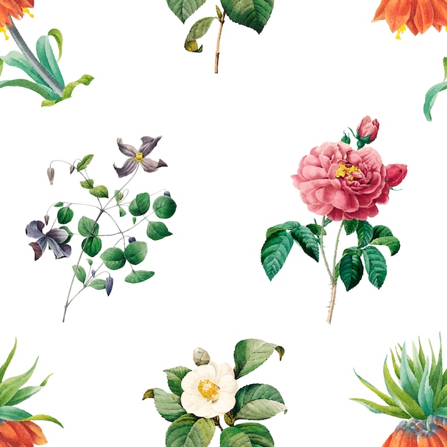 Fondo estampado floral