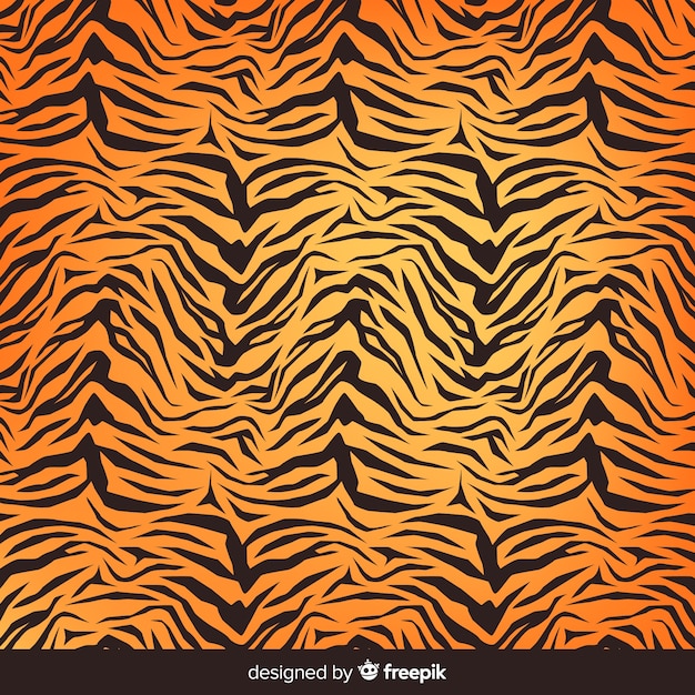 Vector gratuito fondo de estampado de piel de tigre