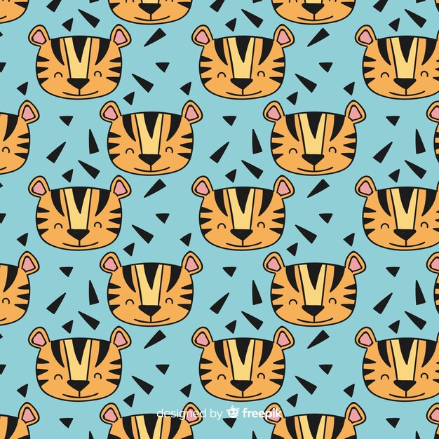 Fondo de estampado de tigre