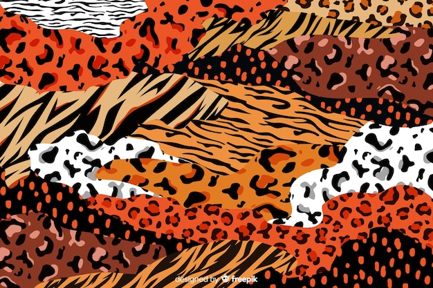 Fondo de estampados de animales africanos