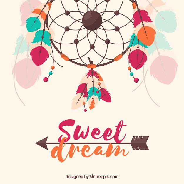 Fondo de estilo boho con diseño plano