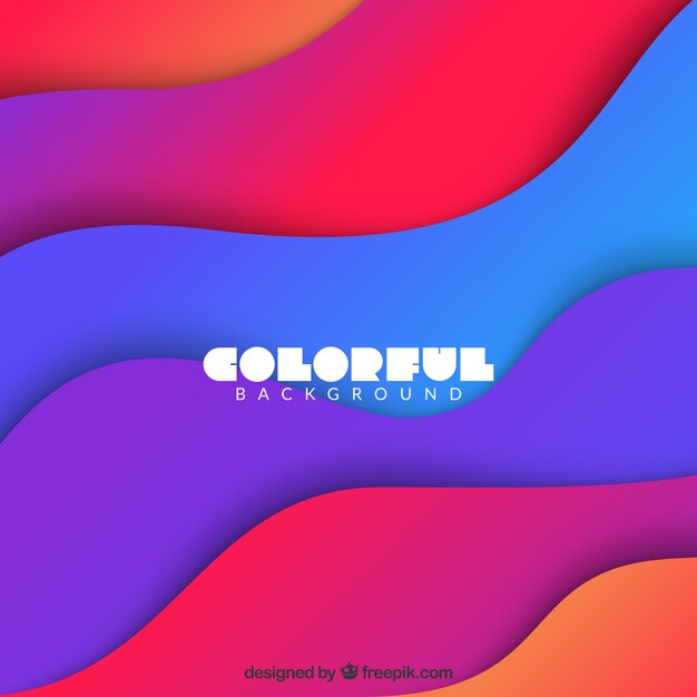Fondo en estilo colorido
