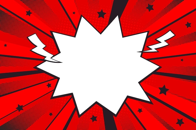 El fondo de estilo cómic