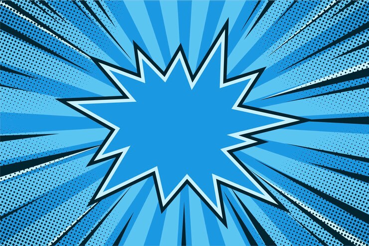 Vector gratuito fondo de estilo cómico en diseño plano