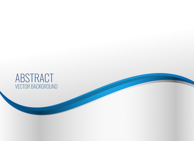 Vector gratuito fondo de estilo ondulado azul elegante
